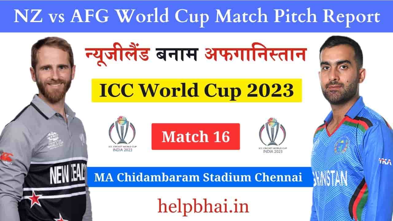 NZ vs AFG World Cup Match Pitch Report in Hindi