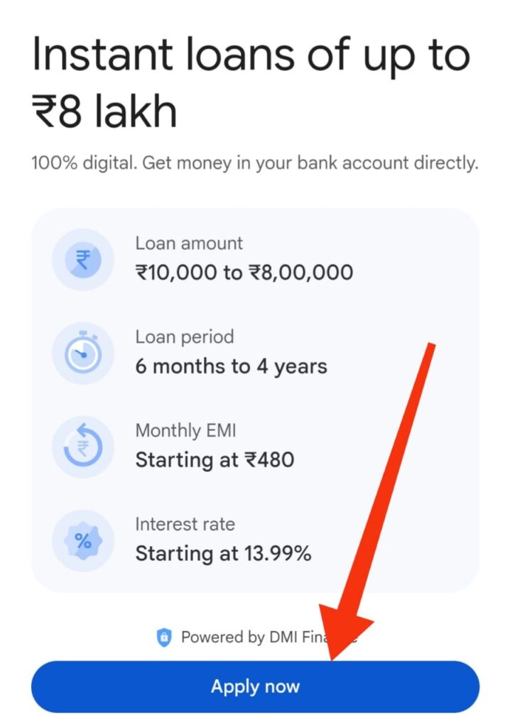 Google Pay Loan Apply 